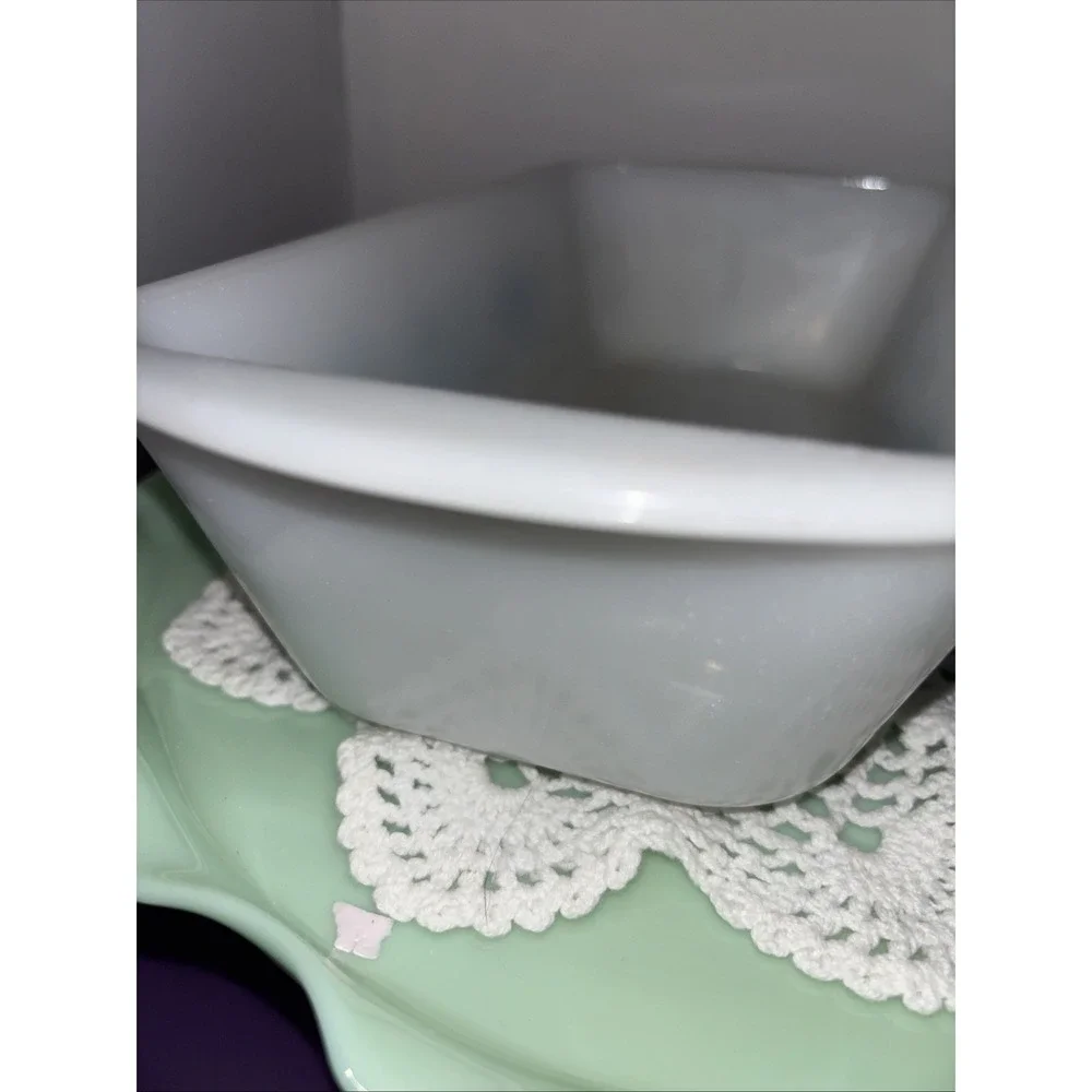 Glasbake vtg blue